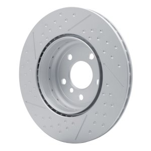 BMW 430I xDrive Brake Rotor (1) - Rear - R1 Concepts - Carbon Alloy GeoMET Dimpled & Slotted - `13-`21